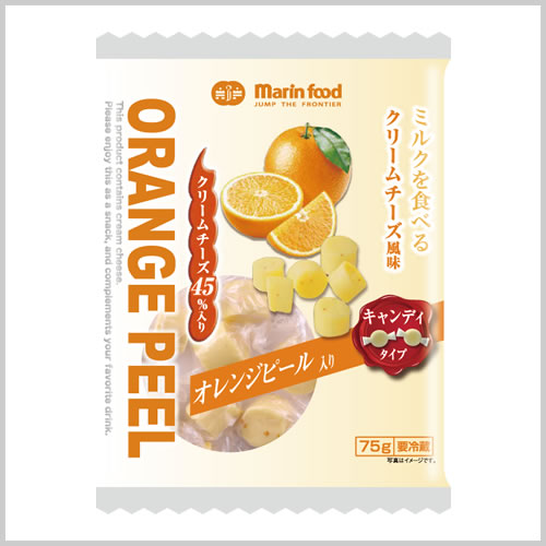 ミルクを食べるクリームチーズ風味　オレンジピール入り　キャンディタイプ75g/></a>
<a href=