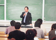 吉村社長 金沢大学で講義