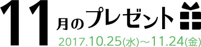 11月のプレゼント