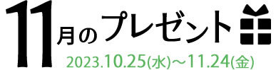 11月のプレゼント