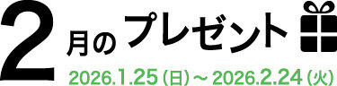 2月のプレゼント
