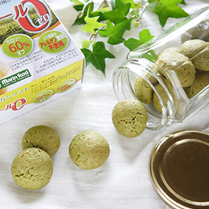 No milk nor egg. Crunchy Matcha Cookies.