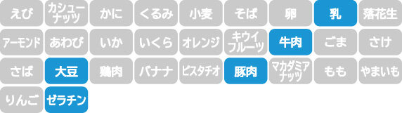 アレルギー表示