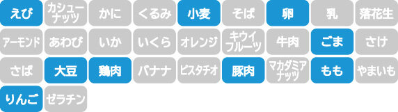 アレルギー表示