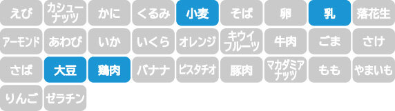 アレルギー表示
