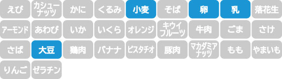 アレルギー表示