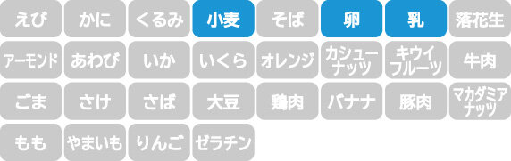 アレルギー表示