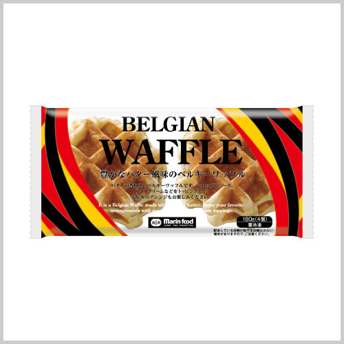 豊かなバター風味のベルギーワッフル4個入り（冷凍）
