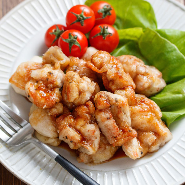 Fried Chicken with Garlic Butter Soy Sauce