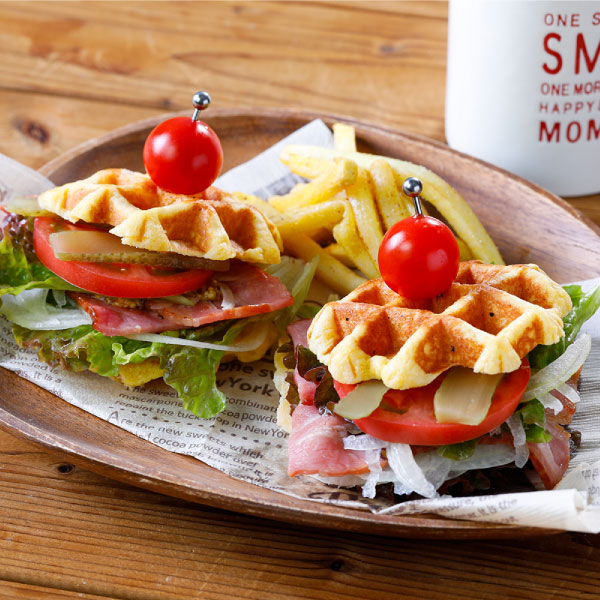 BLT Waffle Sandwich